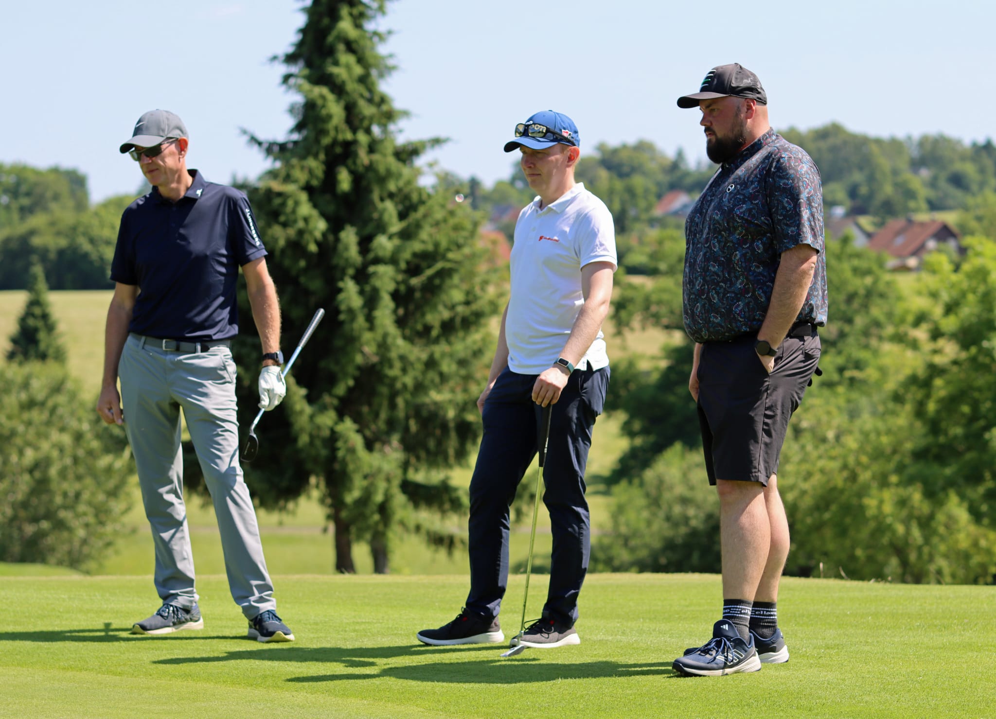 Golf tournament scene